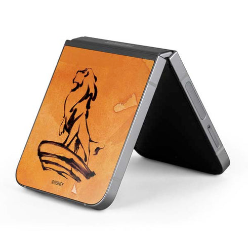 Disney The Lion King Mufasa Water Color Art Galaxy Z Flip6 Skin